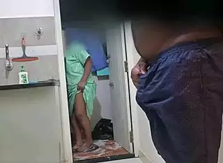 Desi Maid Sucks Cock with Juicy Tits Out!