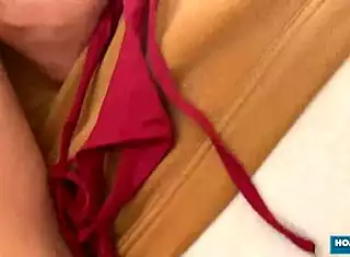 Lolipop's shaved wet pussy creampied deep after intense homemade fucking