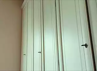 hey stepmom unwraps her special christmas gift under the tree