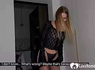 Busted Cheating Blonde Babe Caught with Plug Still Stuffed in Ass