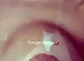 rangel got her big tits covered in cum after that hot spanish blowjob