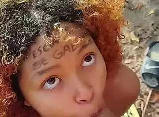 i risked a beach blowjob and blasted cum all over her face...