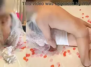 Newlywed Wife In Wedding Dress Gets Creampied By Father-In-Law