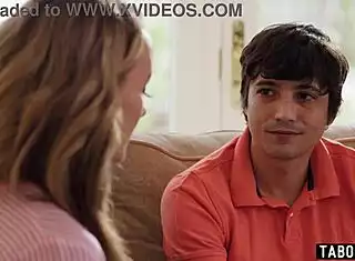 stepmom milf with big boobs asks stepson for bill help... intriguing twist.