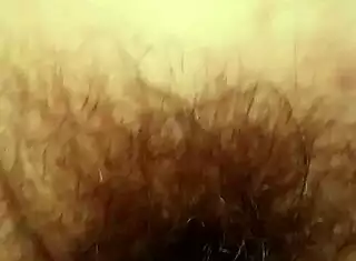 Fat Teen Amanda Masturbates Hairy Pussy Close-Up