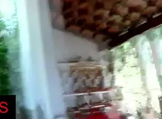 a horny girl with beautiful tits gets fucked outdoors intensely