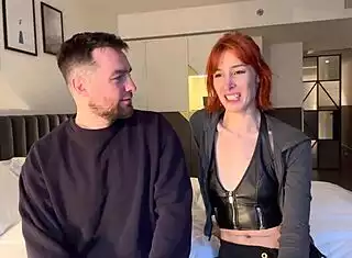 behind the scenes tall redhead pixie pink showers with ripped andres acosta 💦😏