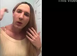 shemale feminization turns her into sexy homemade ladyboy 😈💋