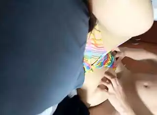 my girlfriend's friend wanted pool time but we ended up fucking instead