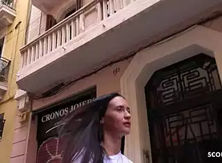 German Scout Skinny Mina Moreno Big Natural Saggy Tits Cheating Fuck Casting