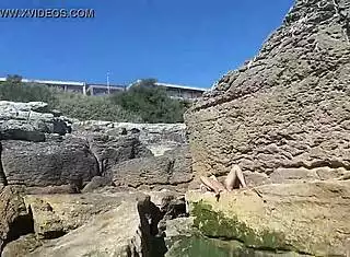 african beach prostitute's thick ass exposed