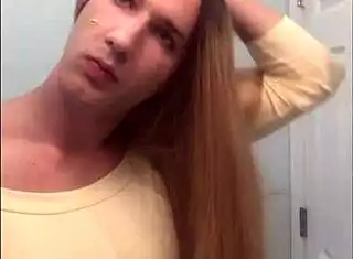 shemale feminization turns her into sexy homemade ladyboy 😈💋