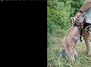 SLAVE FRENCH MILF BENT OVER HIGHWAY FOR PISS N ROUGH BLOWJOB FACIAL!