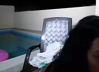 maxine x loves swimming in her wet pussy squirt while fingering those big fake tits