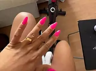 Kriss hotwife bikini bike ride blasts off hard