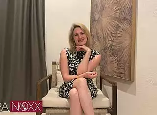 German Housewife's Dirty Talk Fantasy with Blonde Fetish Fuels Wild European Orgy!