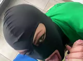 my useless husband jerks off watching me ride his friend's huge cock wildly