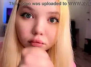 A Charming Student Gives Adult Man Close-Up Cock Worship