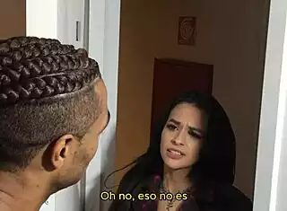 Neighbor fixes shower defect fucks brazilian milf 😏💦 subtítulos español