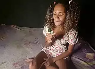 Stepdaughter’s Innocent Lollipop Sucking Turns Into Real Penis Craving