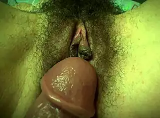 hairy wet pussy teases my monster cock up close i'm so horny 😈🍆