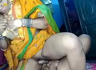 newlywed desi wife sucks bends for husband's hardcore doggystyle pounding tonight