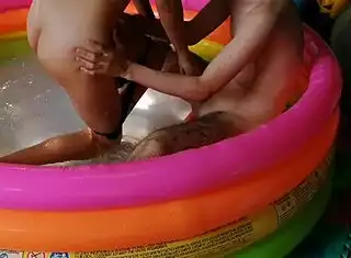 prostitute bends over pool sucking monster cock then wild doggystyle pussy fucking orgasm