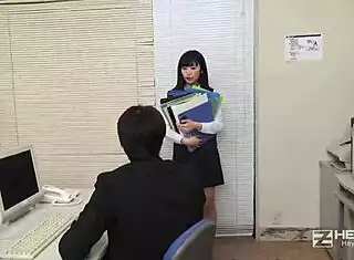 new employee yui watanabe sucks cock for stress relief creampie finish