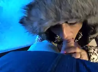 My glossy puffer jacket's ruined from your face fuck cum you dirty milf!