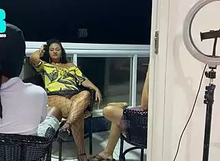 imagine brazilian wife slut dominated by two big black cocks in cuckold mmf humiliation threesome?