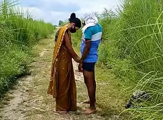 Indian Wife Bent Over Doggystyle in Village Hardcore Fuck