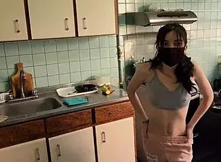 service employee fucked hard in kitchen public humiliation tease