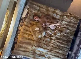 Monika Fox Poses Naked Big Tits Shaved Pussy Hotel Bedroom Pierced Nipples