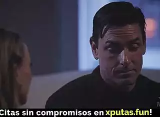 damn, this horny blonde milf with big natural tits deepthroats and creampies like a pro!