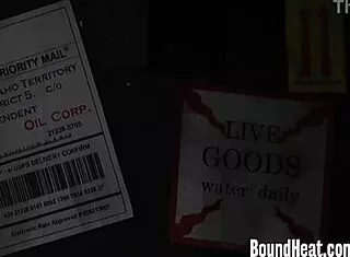 Dominant Mistress Strips and Fingers Naughty Bound Slave