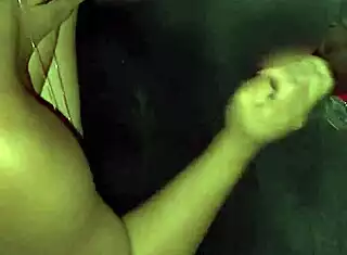 wife sucks strangers at swingers gloryhole for hot creampie