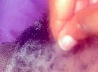 pretty ebony's bushy hairy pussy up close and soft