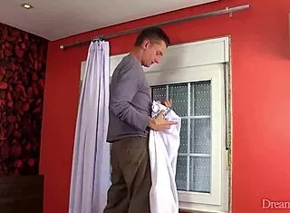 blonde tranny carol penelope stockings bareback anal creampie pumping