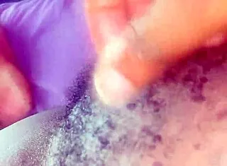 pretty ebony's bushy hairy pussy up close and soft
