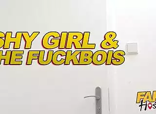 natural babe impaled on two monster cocks