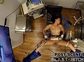 rebel wyatt's pierced nipples pussy blasted cum vibrator face fuck backstage