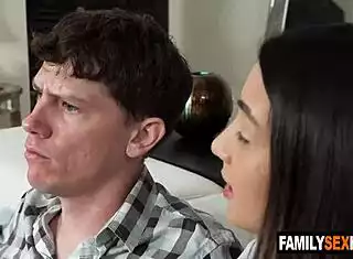 step sis blows big bro cock desperate for tv remote feels so taboo