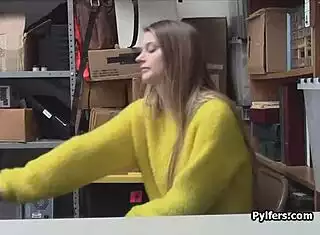 Huge Titty Teen Thief 18+ Spied Blowing Guard's Cock On Hidden Cam