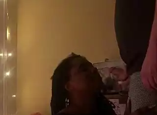 WOW HOMEMADE EBONY BABE SUCKS DICK LIKE A PRO!