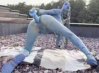 Monika Fox Prolapses Ass Pussy With Huge Dildo Squirt Forest