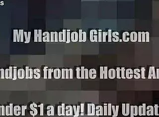 Imagine bella's sloppy femdom handjob draining you dry