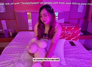 Sharinami Unboxes Tantaly Sexdoll for Best Friend Lesbian Play