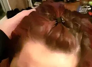 Chubby Sri Lankan BBW housewife Kandy Kane deepthroat titfuck