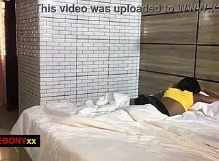 Horny teen with juicy shaved pussy licks cock for cash