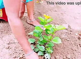 village woman dirty talks telugu fuck with landowner outdoors